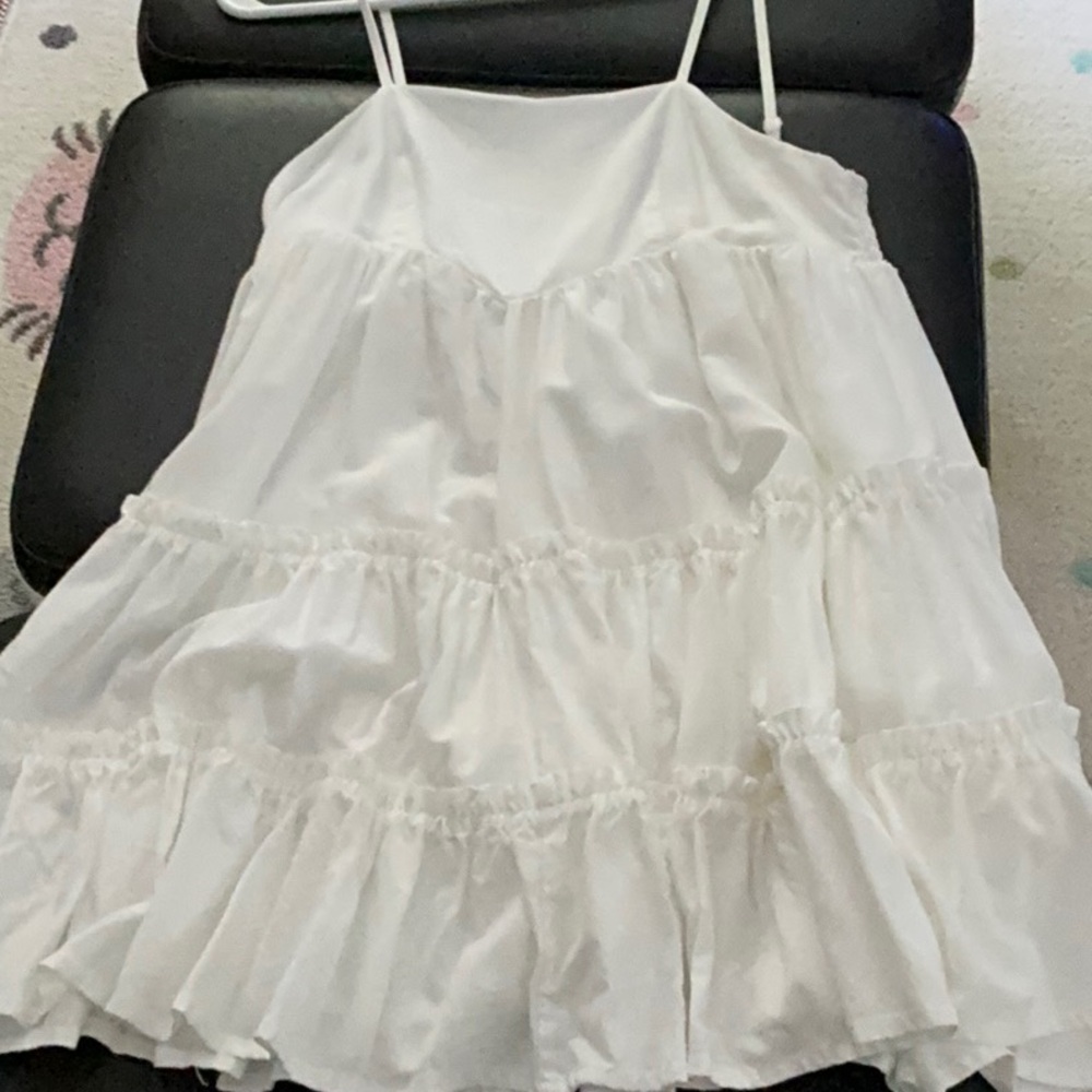 Charming White romper dress